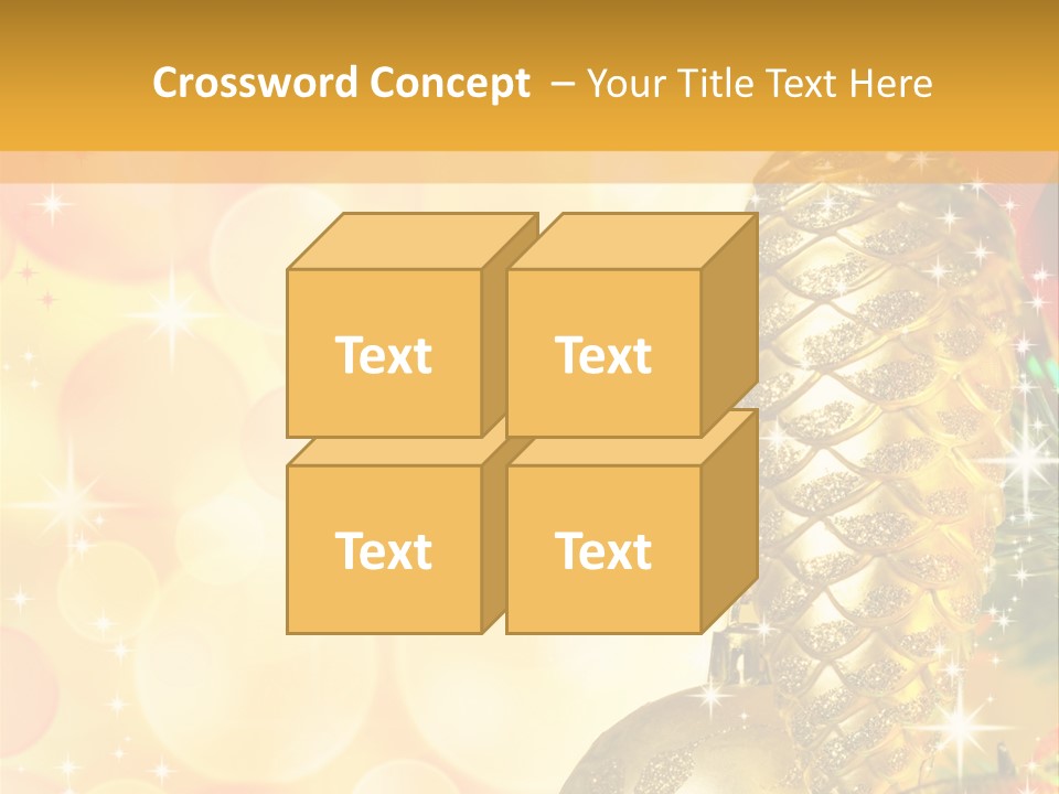 Box Gold Holiday PowerPoint Template