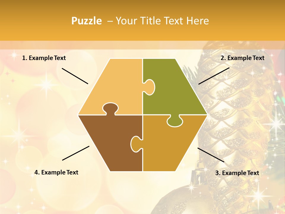 Box Gold Holiday PowerPoint Template