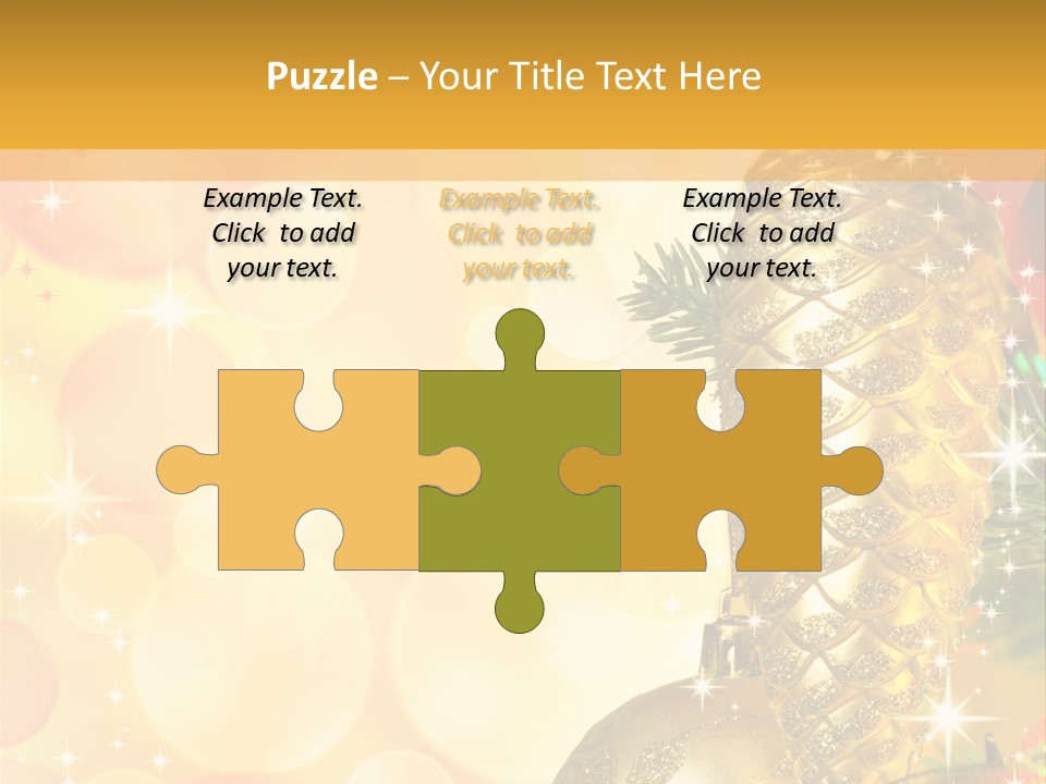 Box Gold Holiday PowerPoint Template