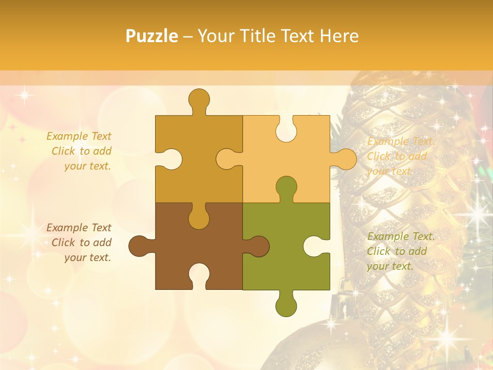 Box Gold Holiday PowerPoint Template