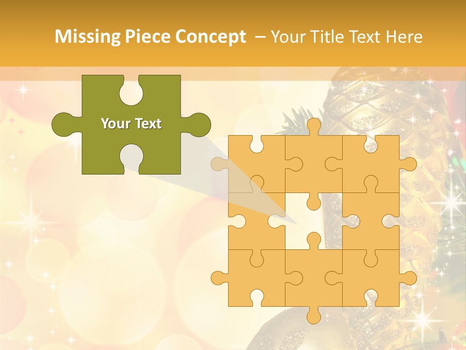 Box Gold Holiday PowerPoint Template