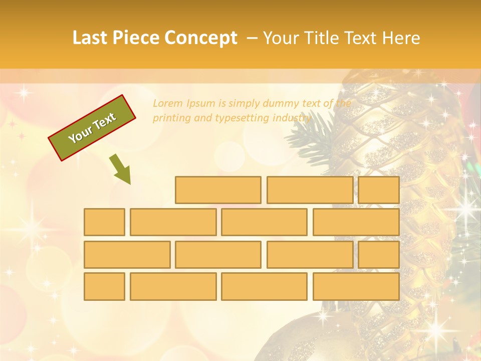 Box Gold Holiday PowerPoint Template