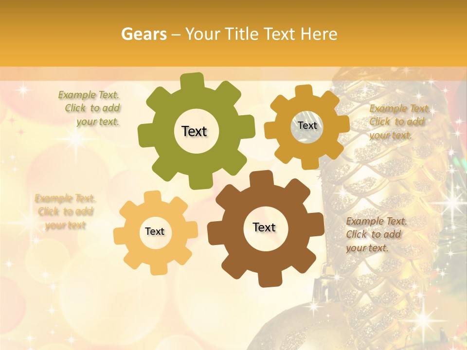 Box Gold Holiday PowerPoint Template