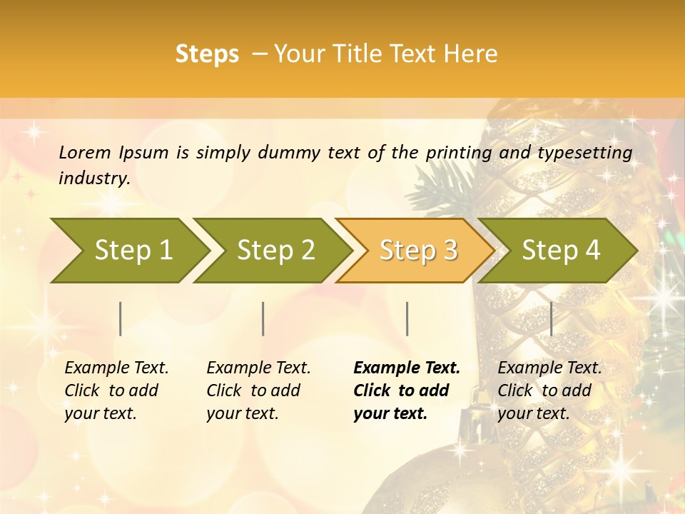 Box Gold Holiday PowerPoint Template