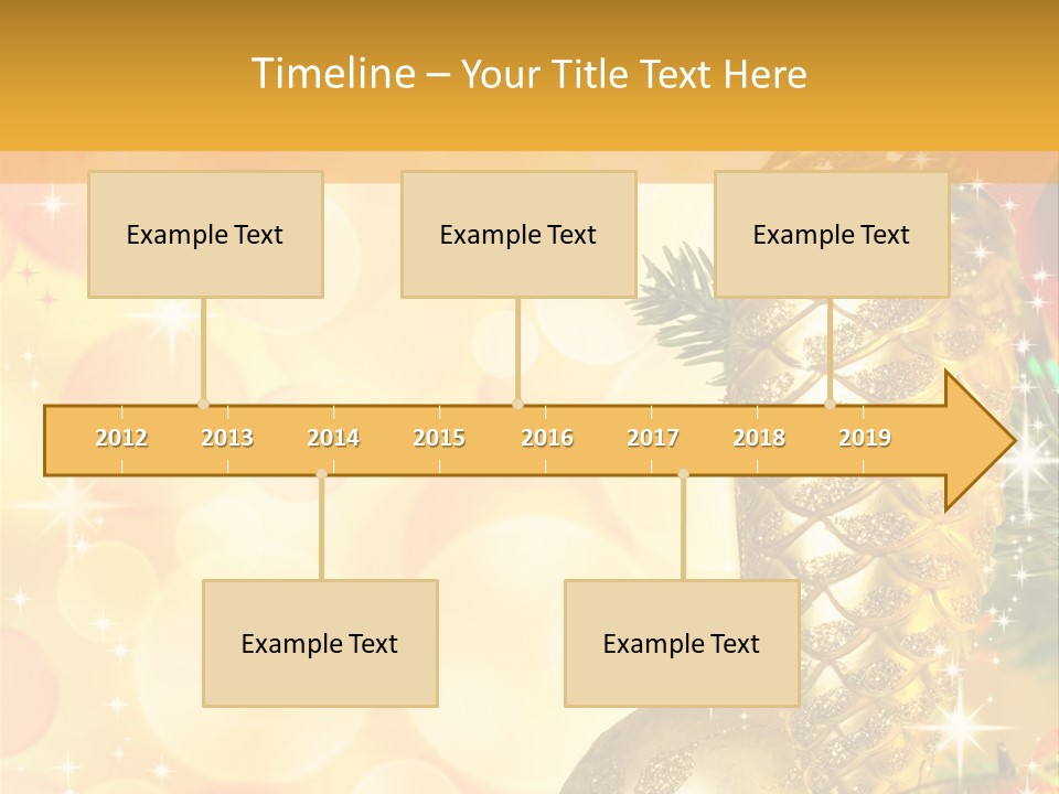 Box Gold Holiday PowerPoint Template