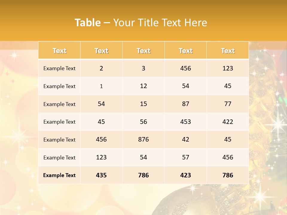Box Gold Holiday PowerPoint Template