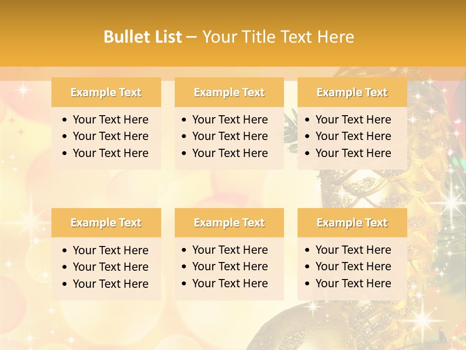 Box Gold Holiday PowerPoint Template