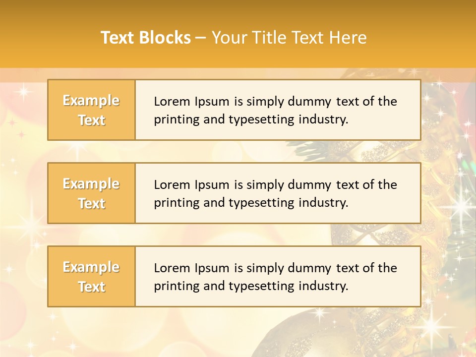 Box Gold Holiday PowerPoint Template