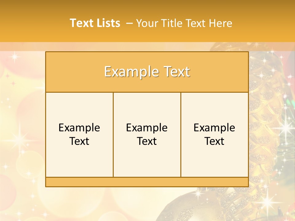 Box Gold Holiday PowerPoint Template