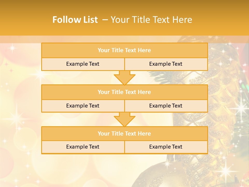 Box Gold Holiday PowerPoint Template