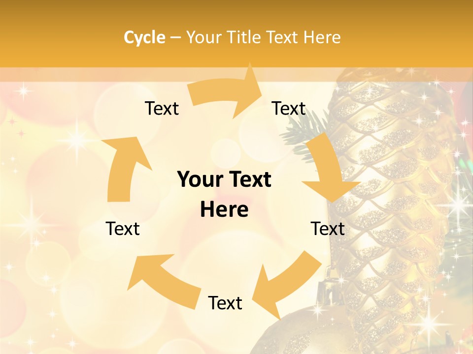 Box Gold Holiday PowerPoint Template