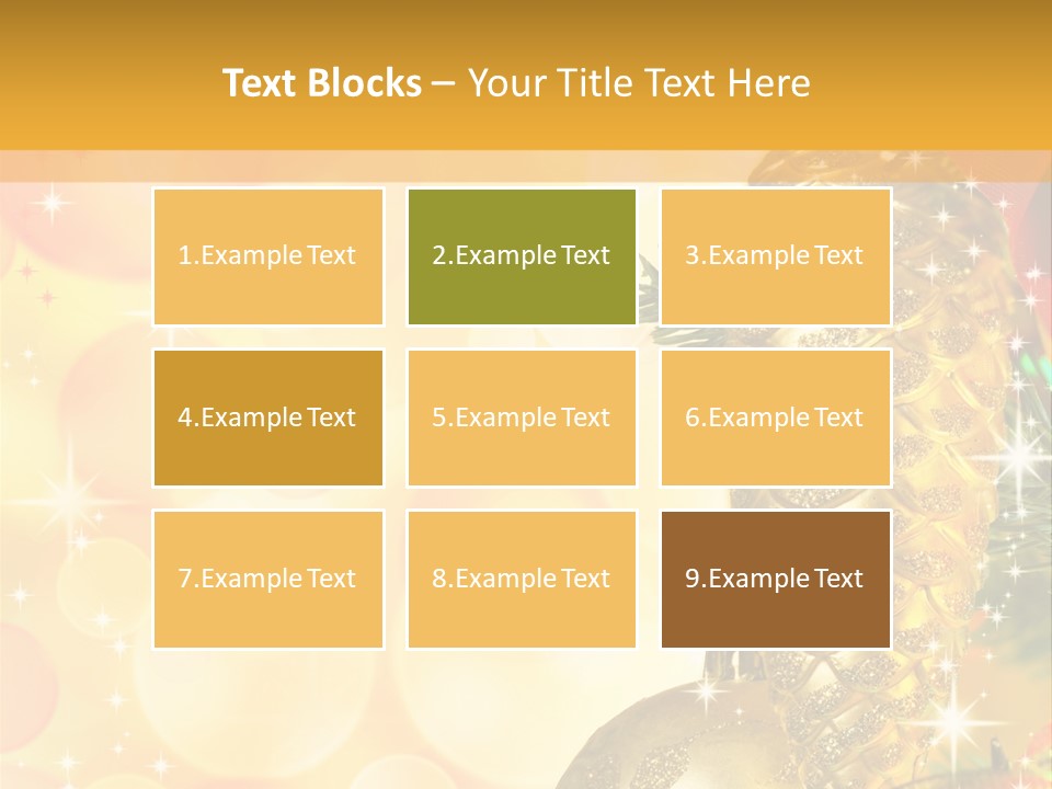 Box Gold Holiday PowerPoint Template