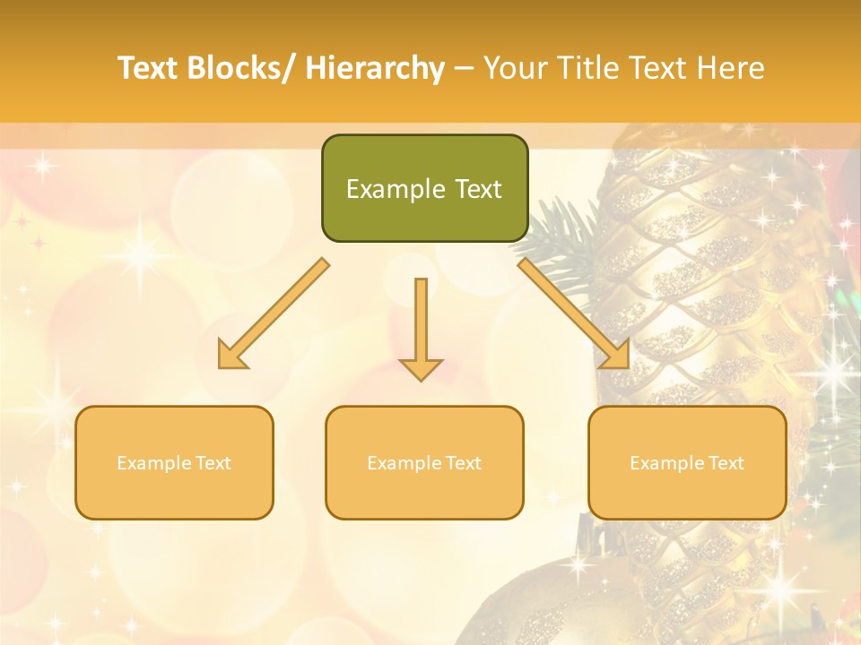 Box Gold Holiday PowerPoint Template