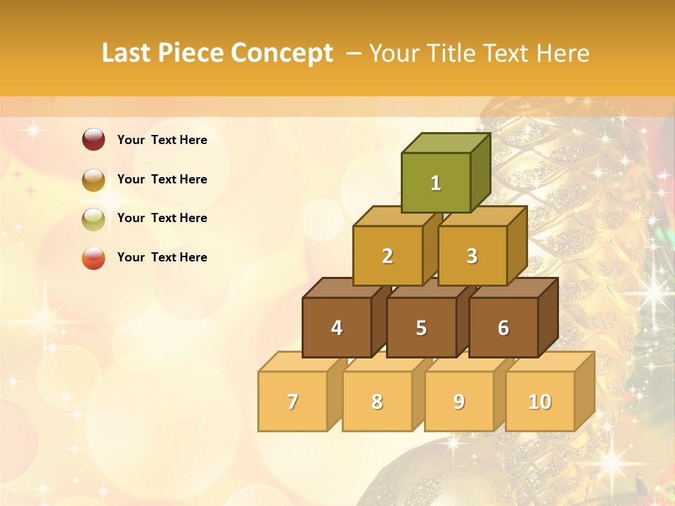Box Gold Holiday PowerPoint Template