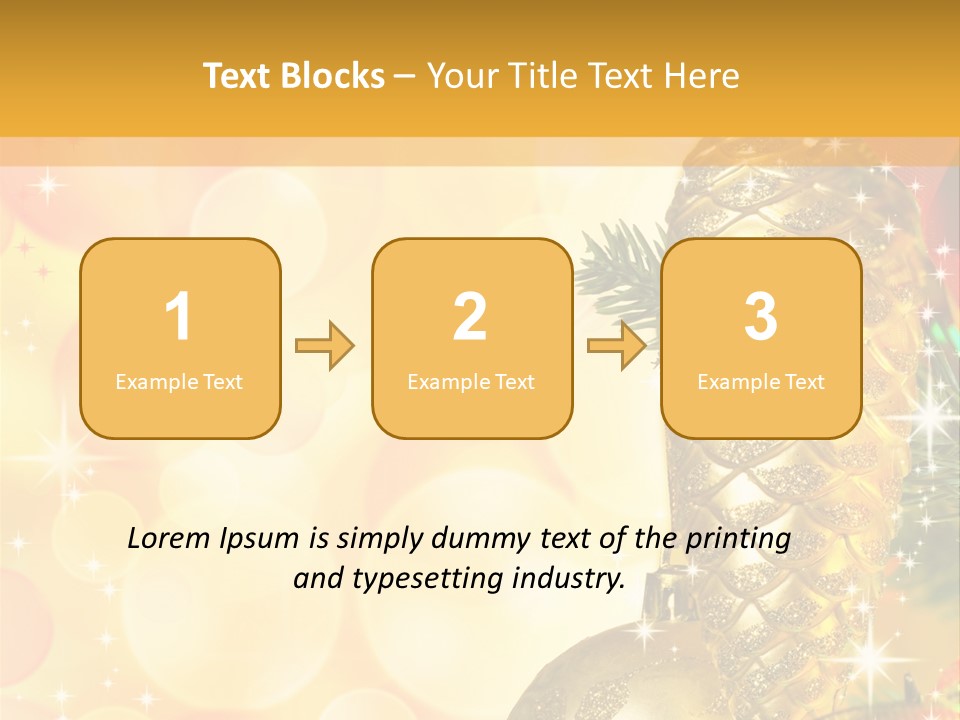 Box Gold Holiday PowerPoint Template