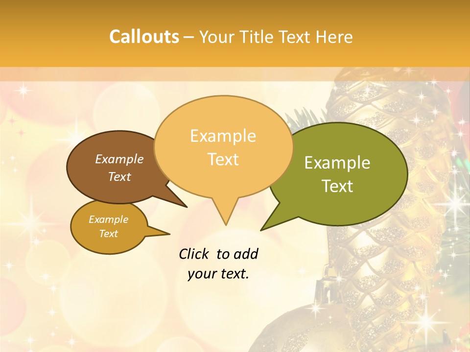 Box Gold Holiday PowerPoint Template