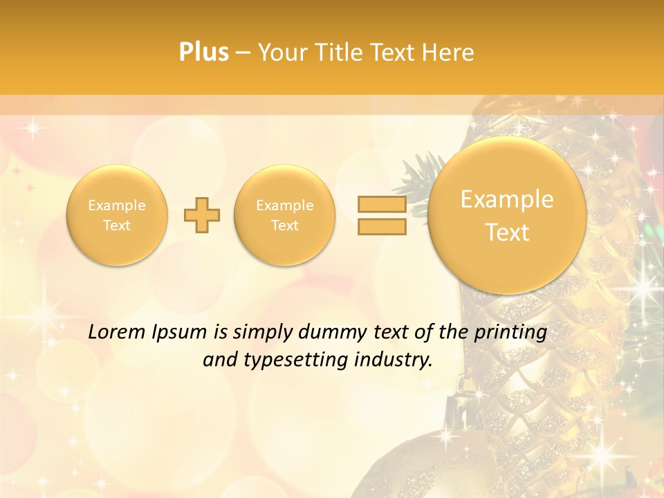 Box Gold Holiday PowerPoint Template