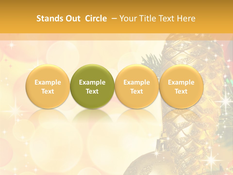 Box Gold Holiday PowerPoint Template