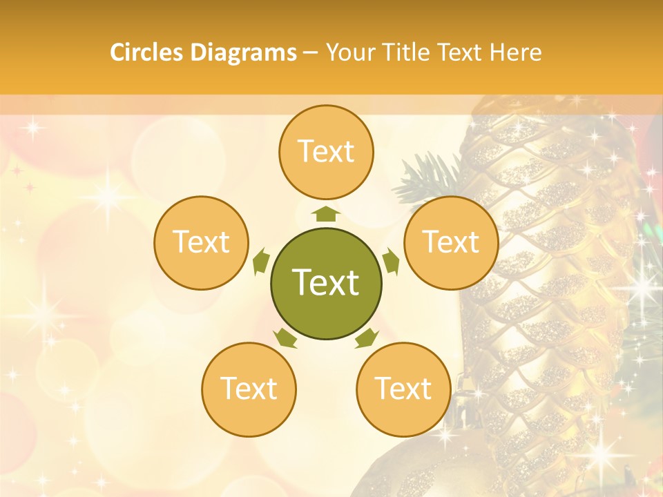 Box Gold Holiday PowerPoint Template