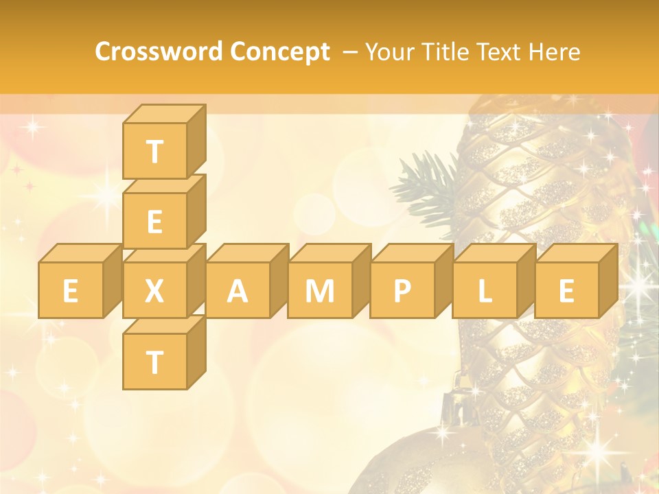 Box Gold Holiday PowerPoint Template