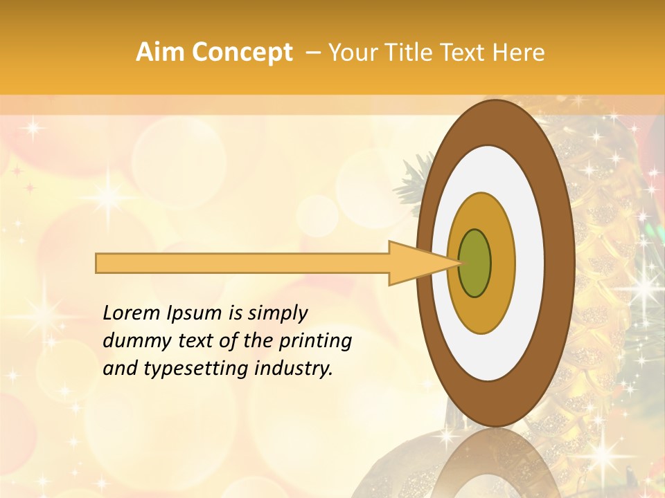 Box Gold Holiday PowerPoint Template