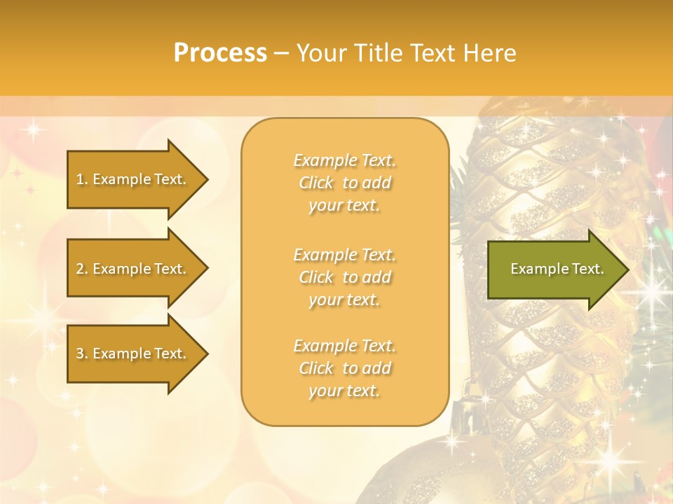 Box Gold Holiday PowerPoint Template