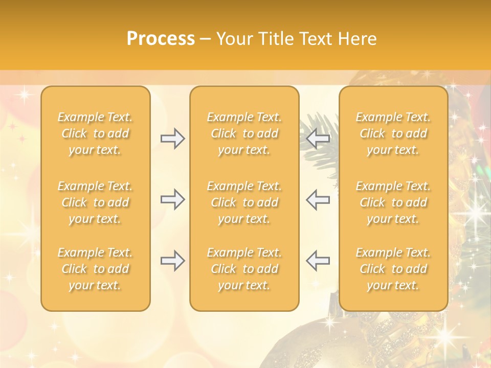Box Gold Holiday PowerPoint Template