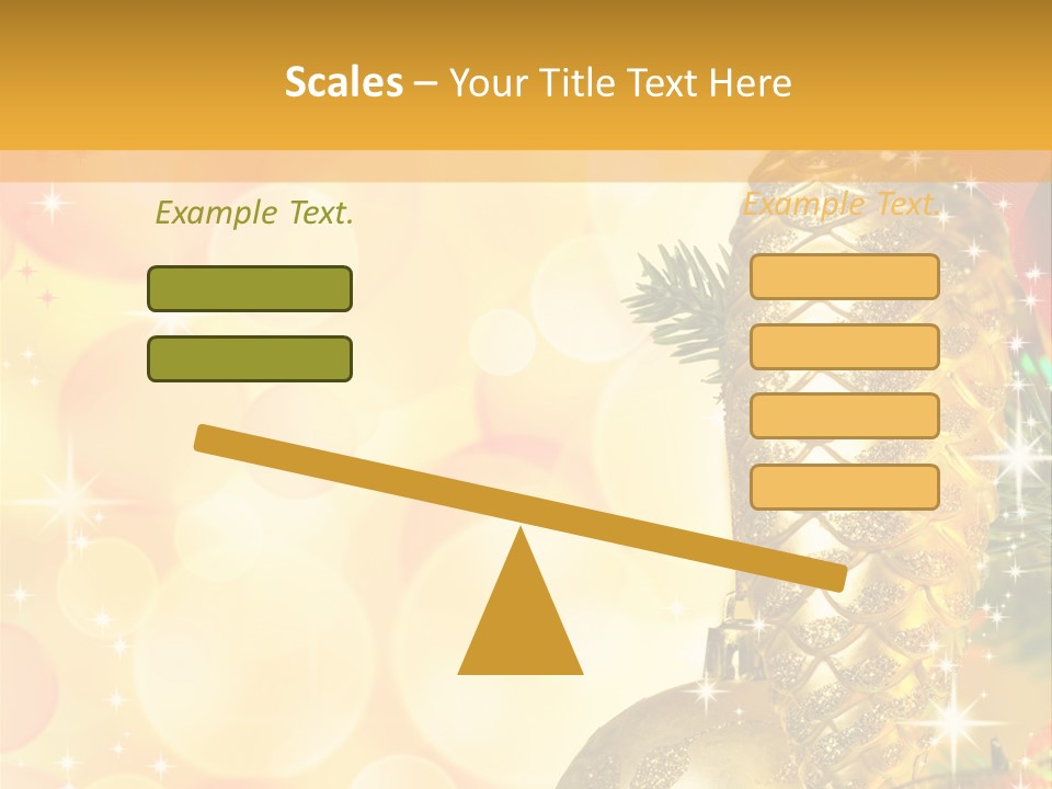 Box Gold Holiday PowerPoint Template