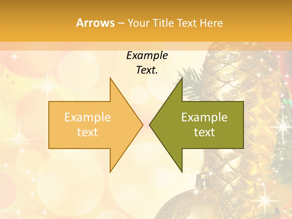 Box Gold Holiday PowerPoint Template