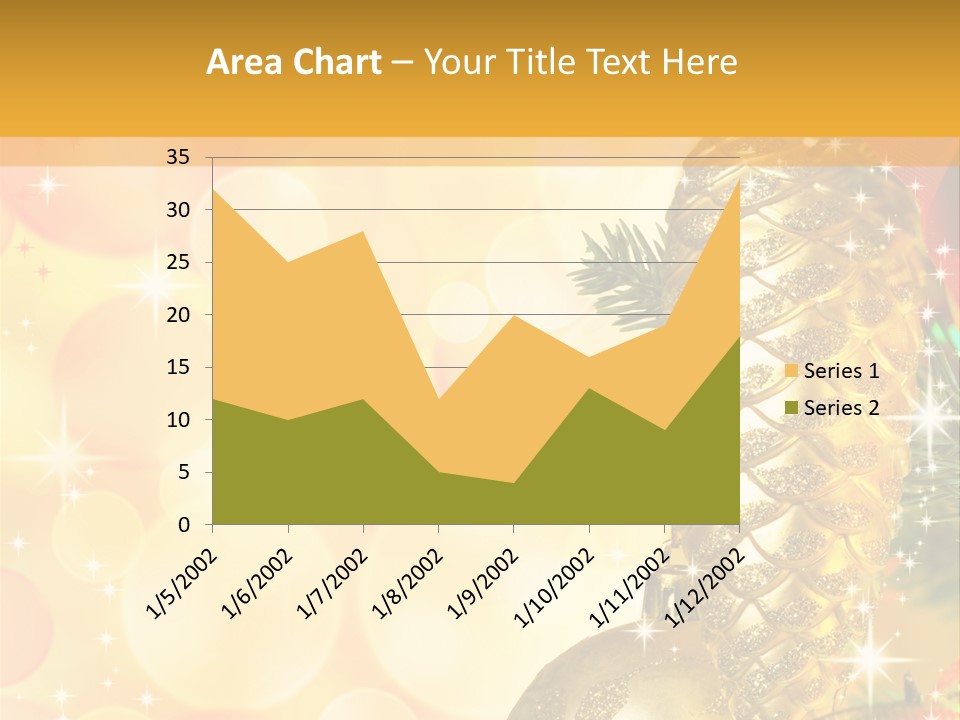Box Gold Holiday PowerPoint Template