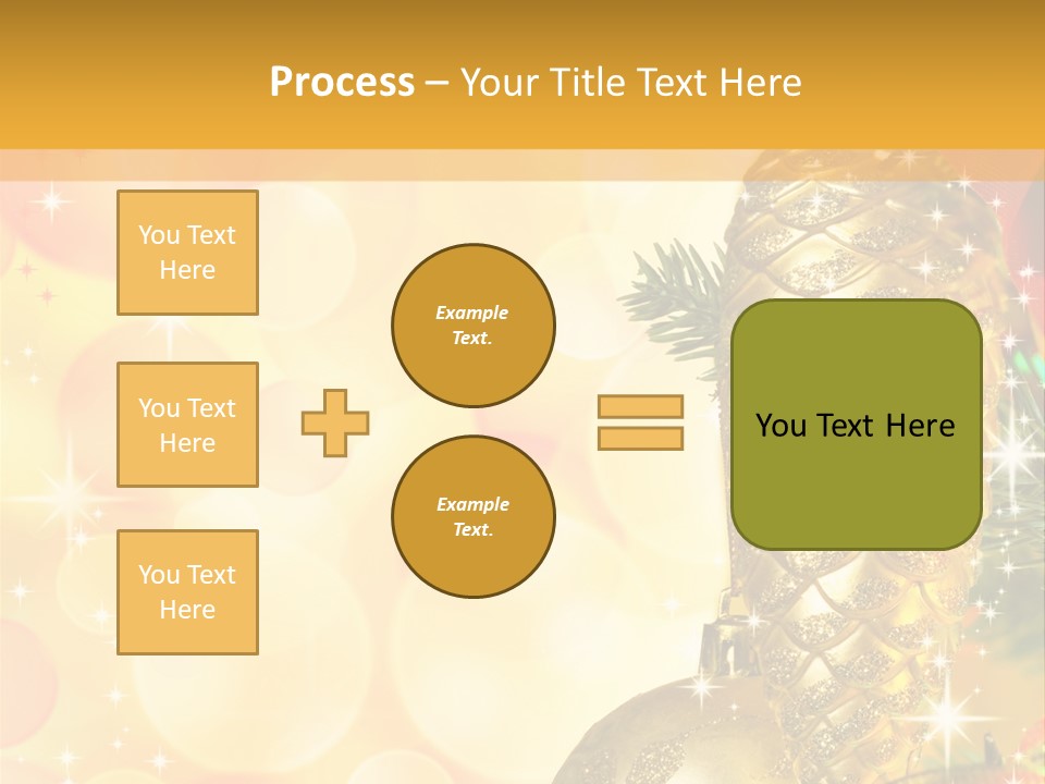 Box Gold Holiday PowerPoint Template