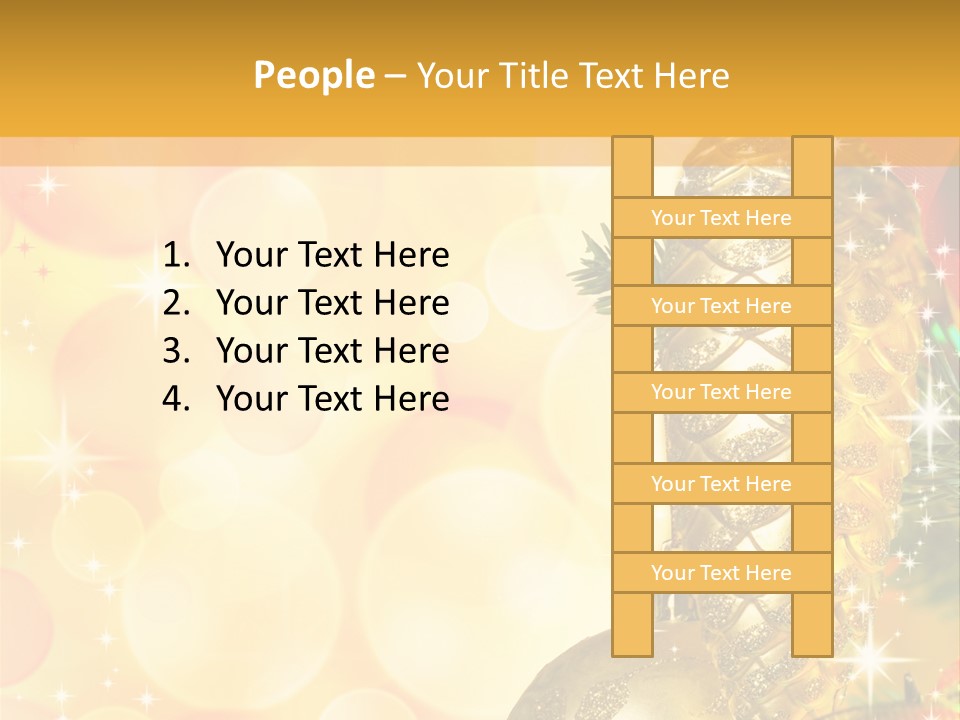 Box Gold Holiday PowerPoint Template