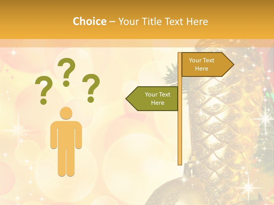 Box Gold Holiday PowerPoint Template