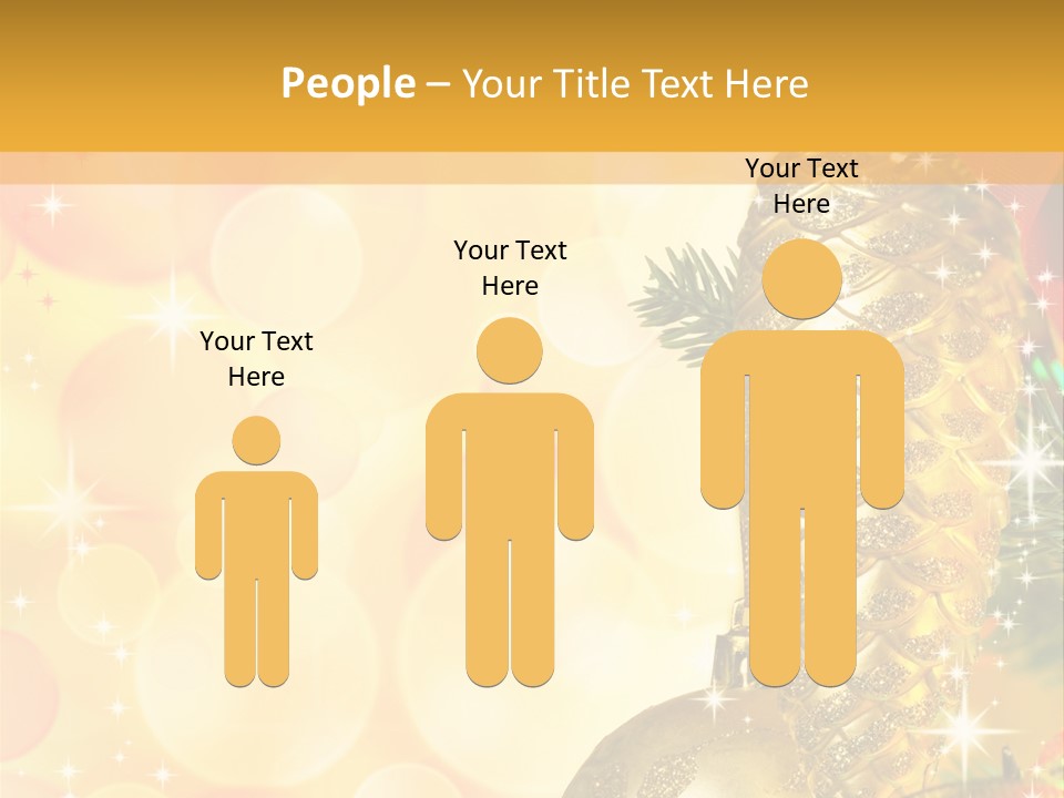 Box Gold Holiday PowerPoint Template