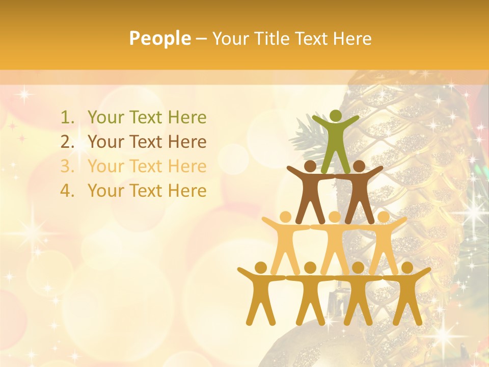 Box Gold Holiday PowerPoint Template