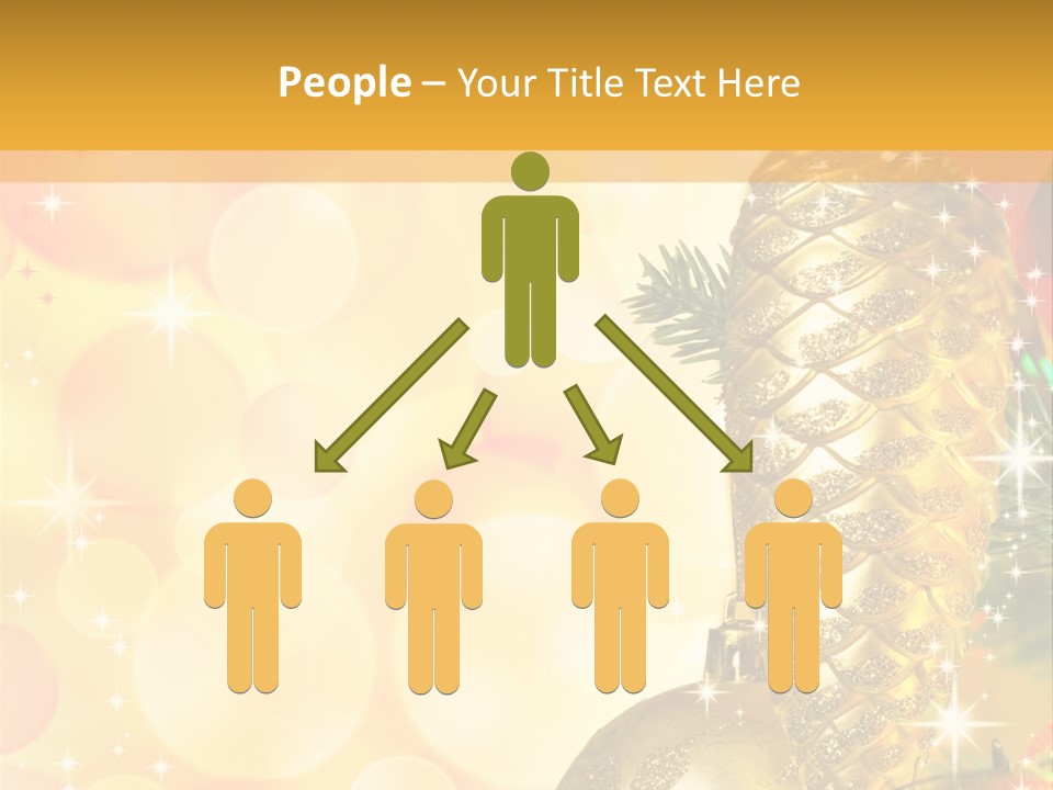 Box Gold Holiday PowerPoint Template