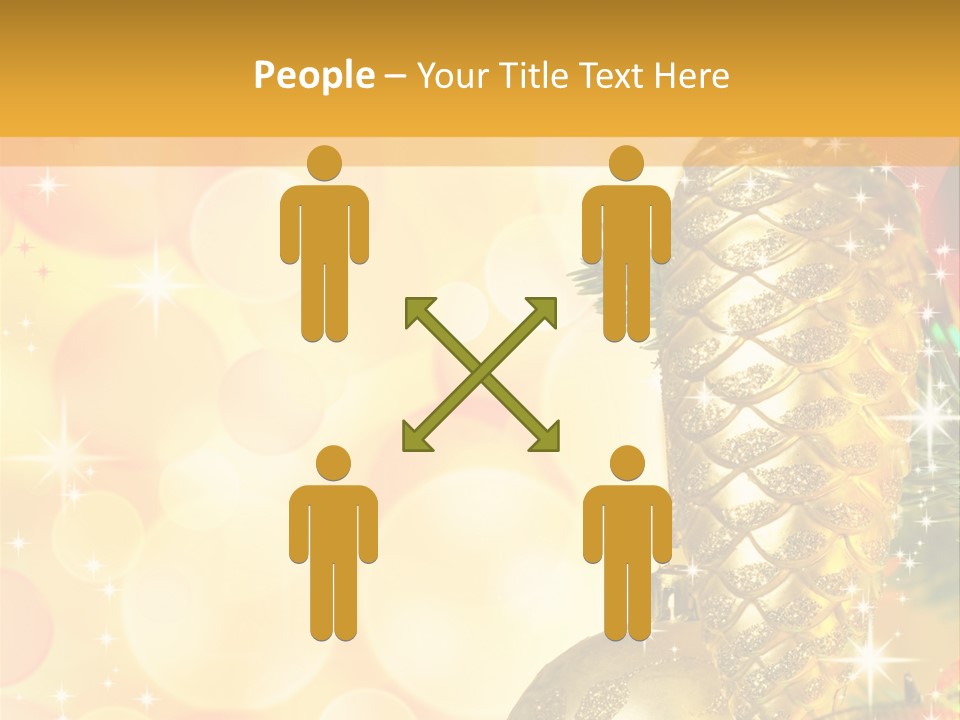 Box Gold Holiday PowerPoint Template