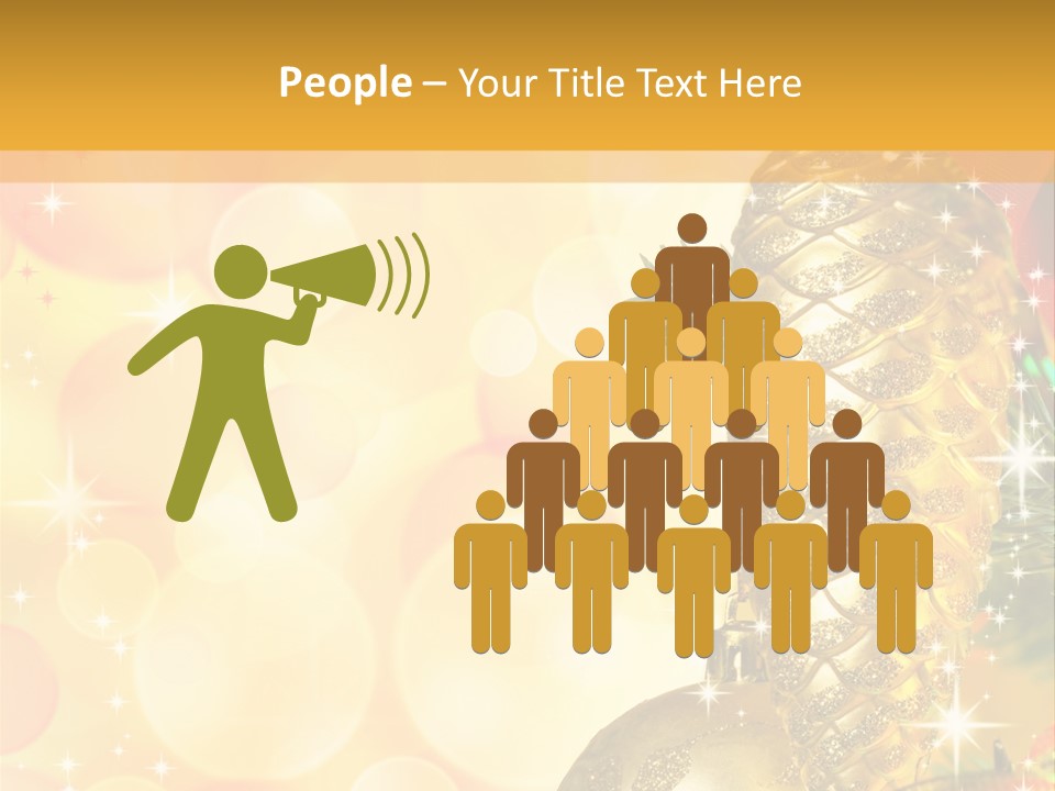 Box Gold Holiday PowerPoint Template