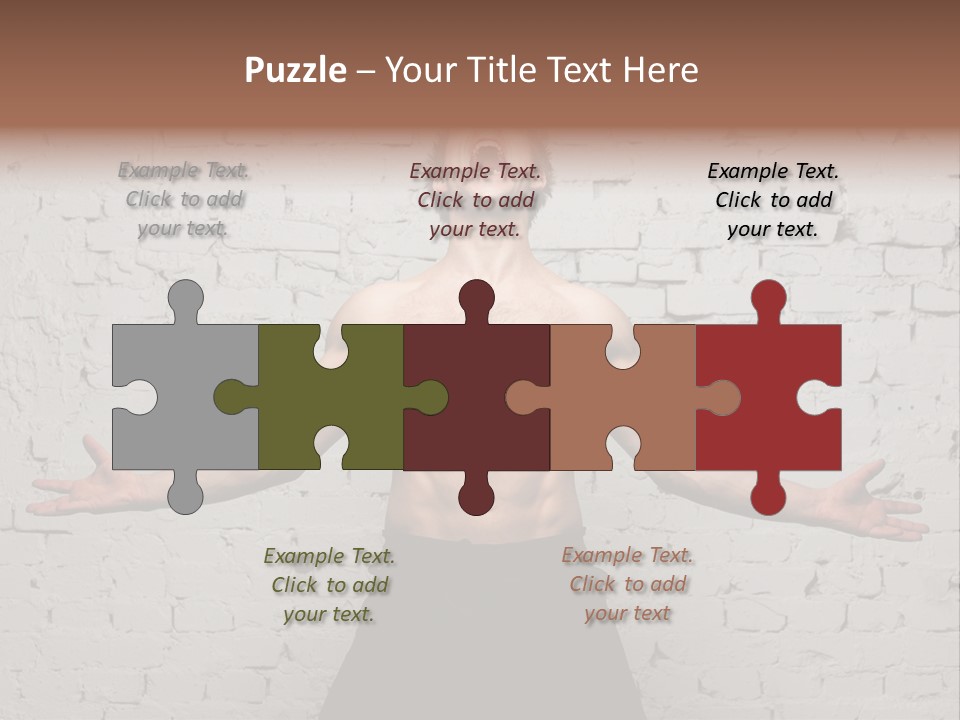 Man Roaring PowerPoint Template