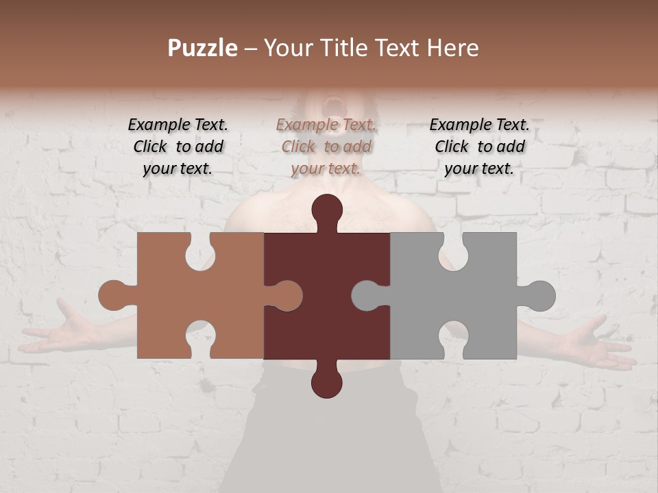 Man Roaring PowerPoint Template