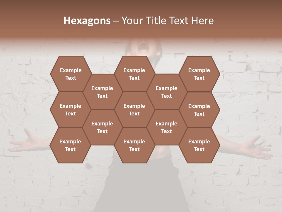 Man Roaring PowerPoint Template