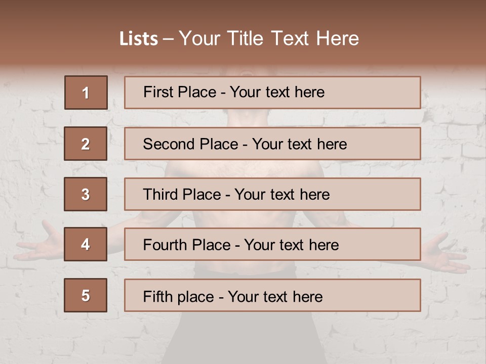 Man Roaring PowerPoint Template