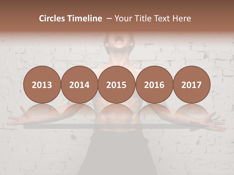 Man Roaring PowerPoint Template