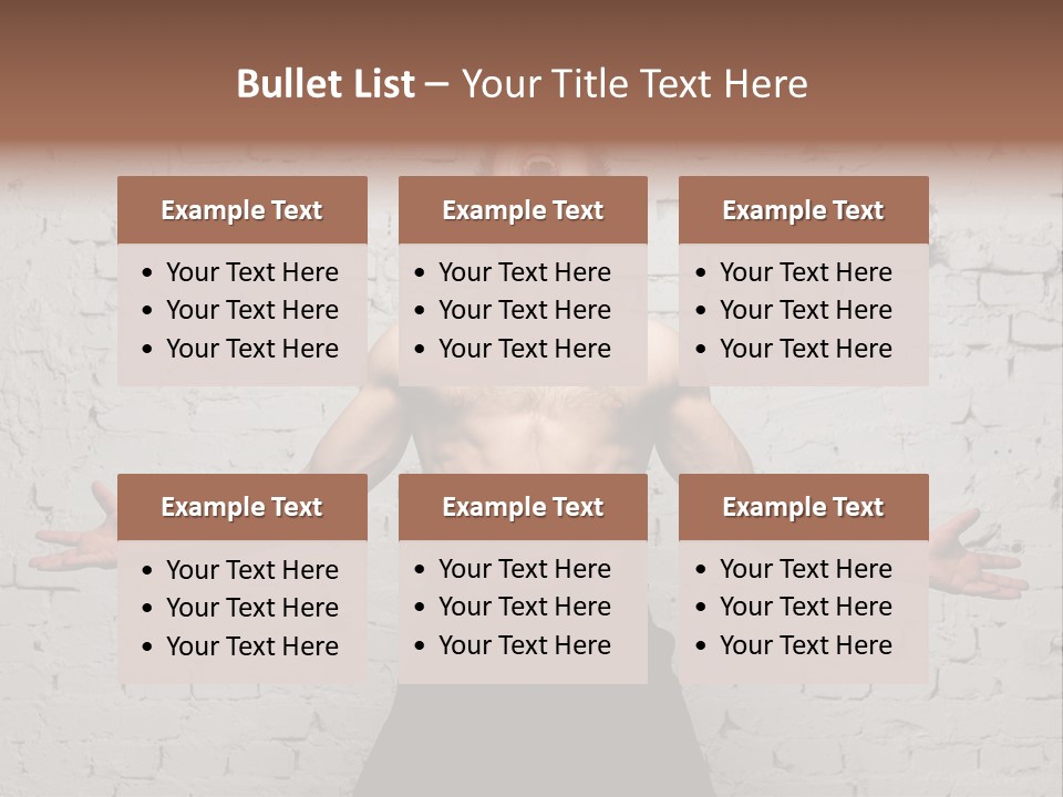 Man Roaring PowerPoint Template