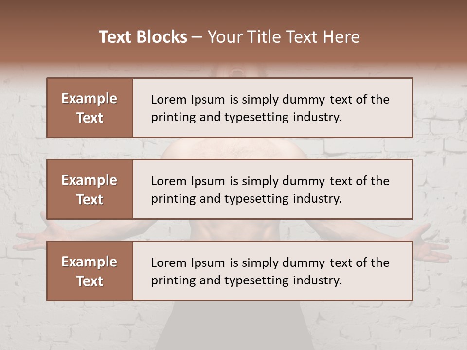 Man Roaring PowerPoint Template