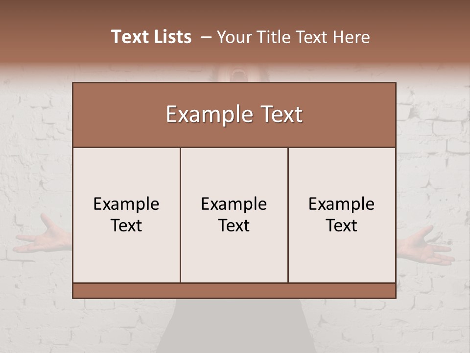 Man Roaring PowerPoint Template