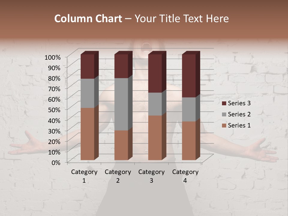 Man Roaring PowerPoint Template