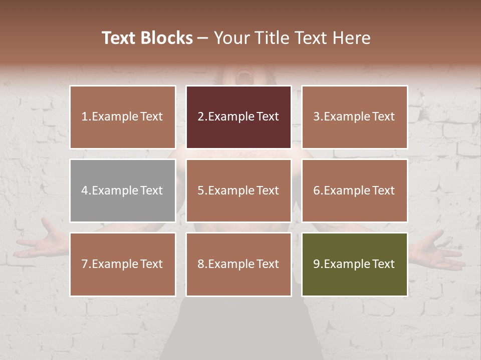 Man Roaring PowerPoint Template