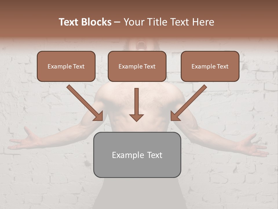 Man Roaring PowerPoint Template
