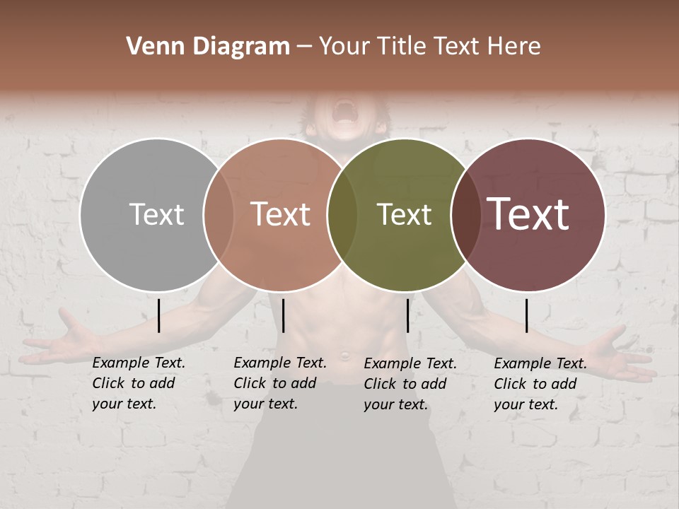 Man Roaring PowerPoint Template